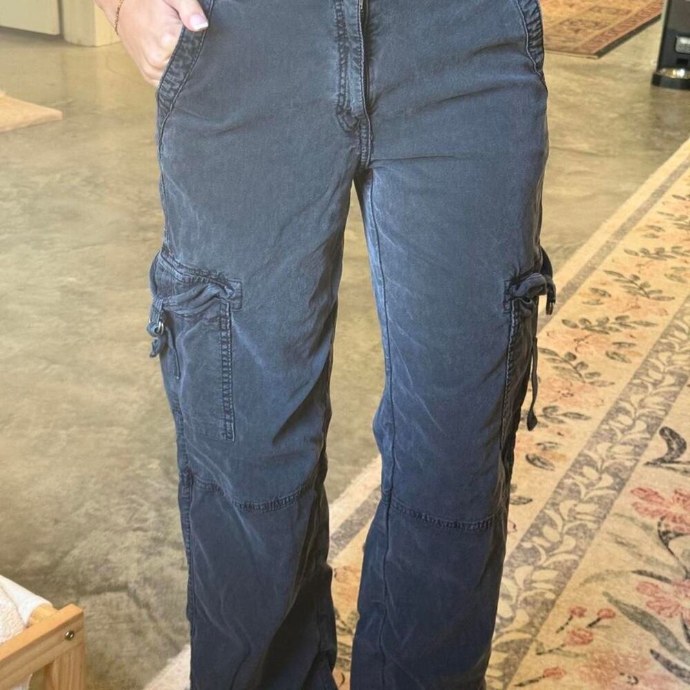 American-eagle Women's Black and Navy Trousers